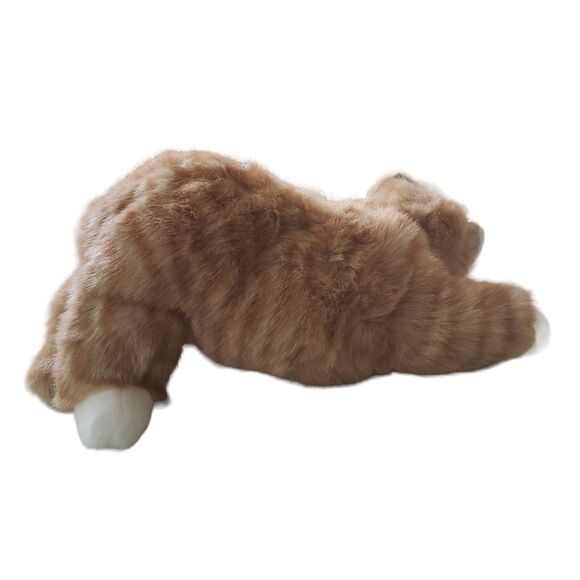 Vintage 1995 Ty Al E Kat Orange Tabby Kitty Cat Stuffed Beanbag Plush 14” No Tag - Picture 3 of 4